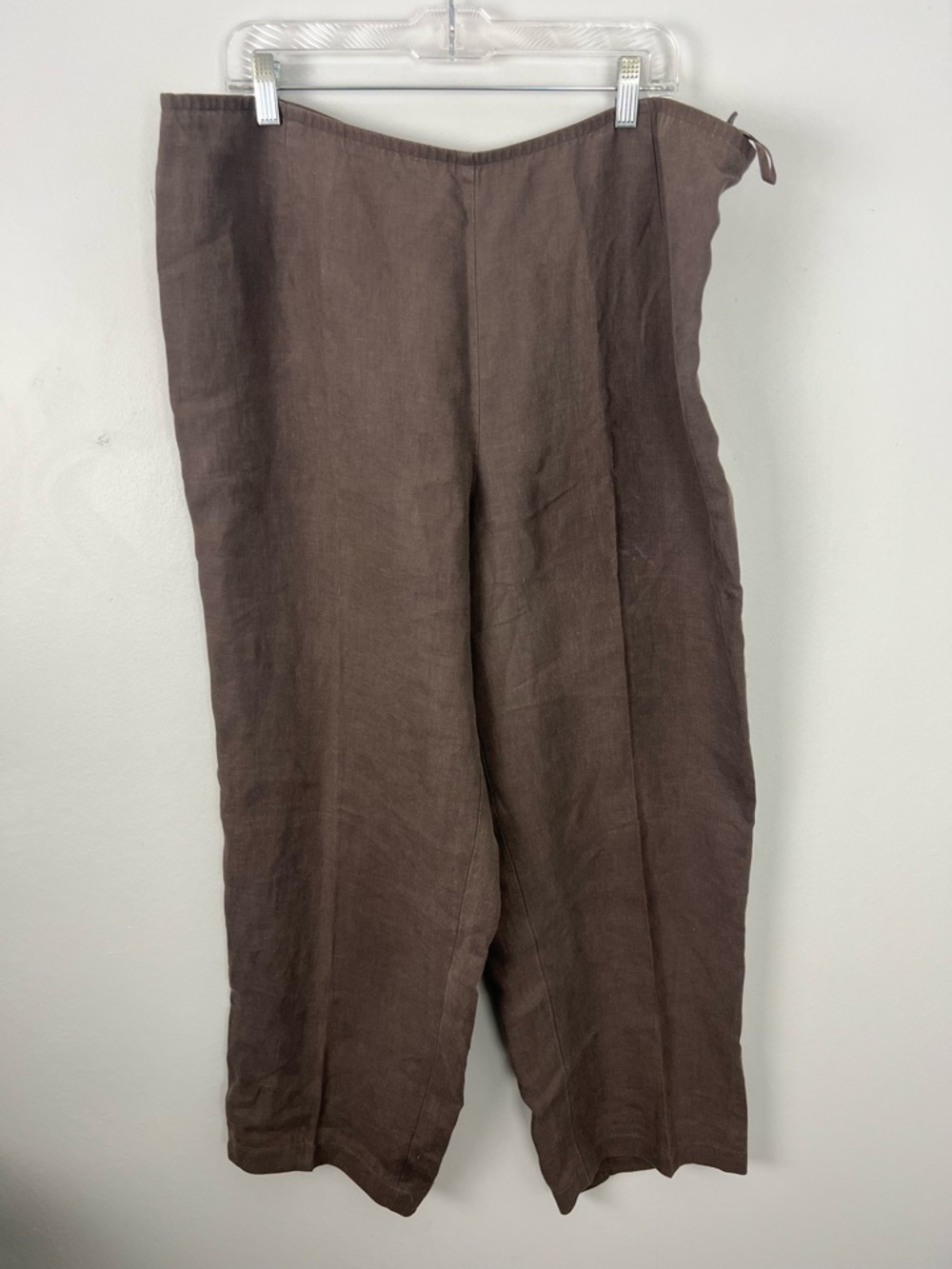 Eileen Fisher 100% Linen Straight-Leg Pants